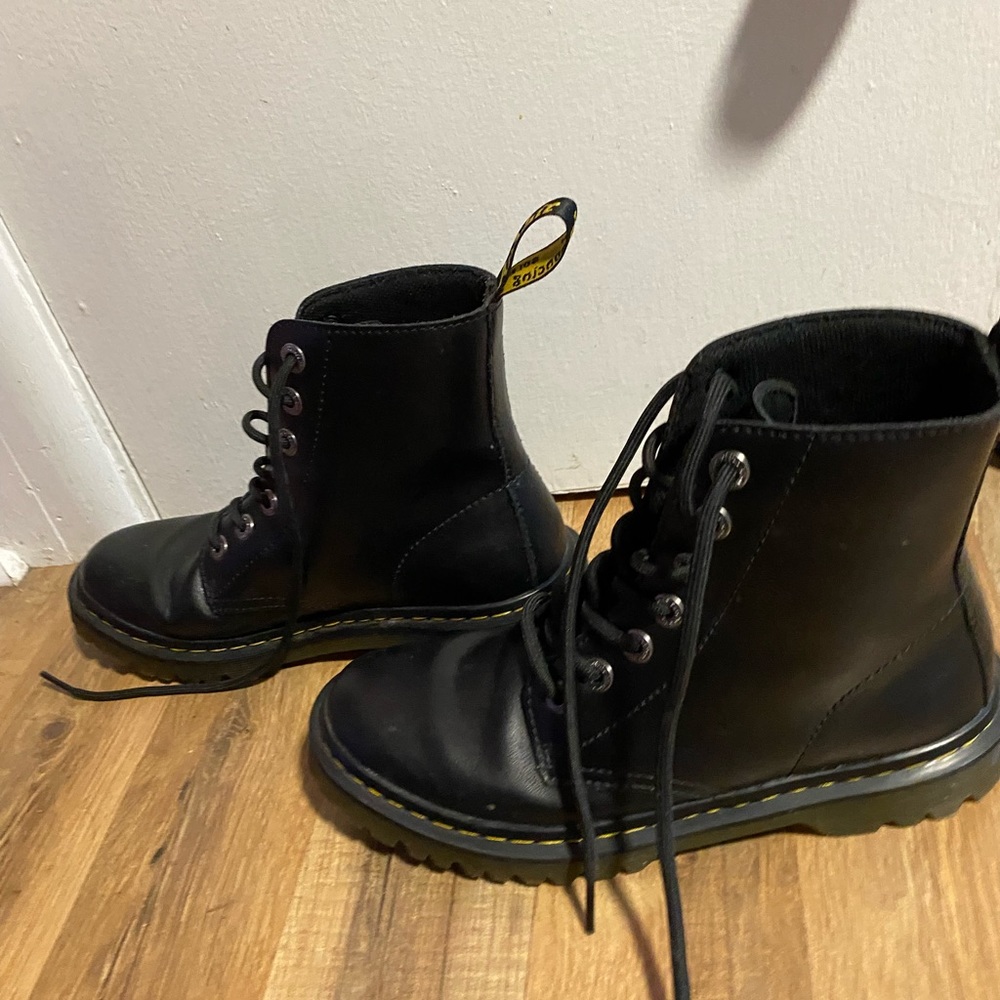 Dr. Martens Luana Leather Combat Boots